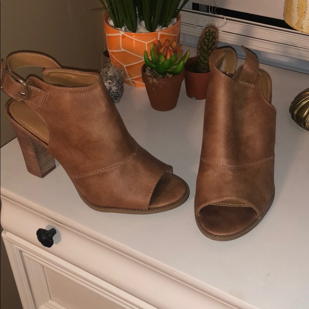 Brown booties